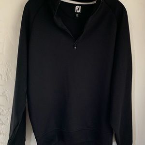 FootJoy FJ Half Zip Golf Pull Over Long Sleeve. Black. Small
